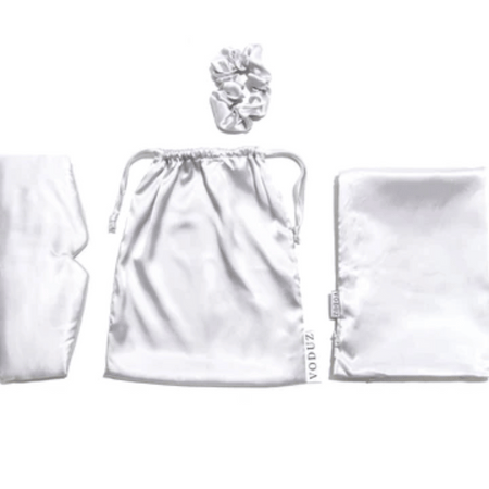 Voduz Slumber Satin White Sleep Set