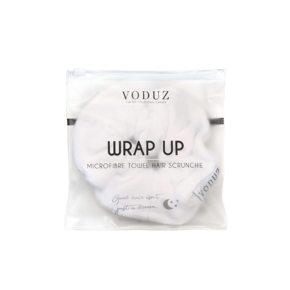 Voduz Wrap Up Microfibre White Scrunchie
