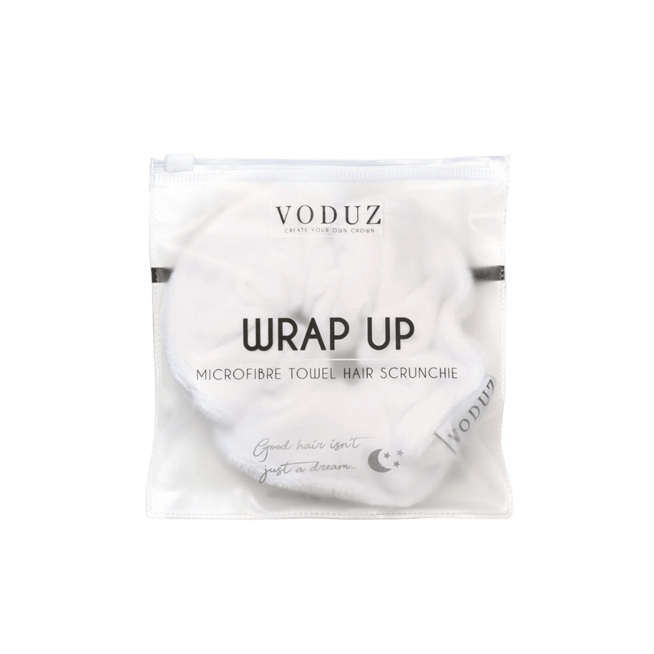 Voduz Wrap Up Microfibre White Scrunchie