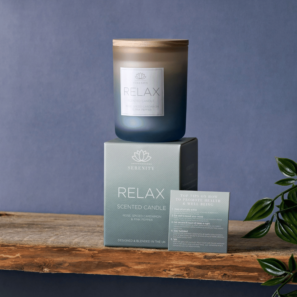 Widdop Serenity Relax Candle 120g Rose, Cardamon & Pink Pepper- Lillys Pharmacy and Health Store