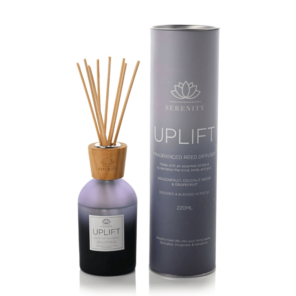 Widdop Serenity Uplift Glass Diffuser Dragonfruit, Grapefruit 220 ml- Lillys Pharmacy and Health Store
