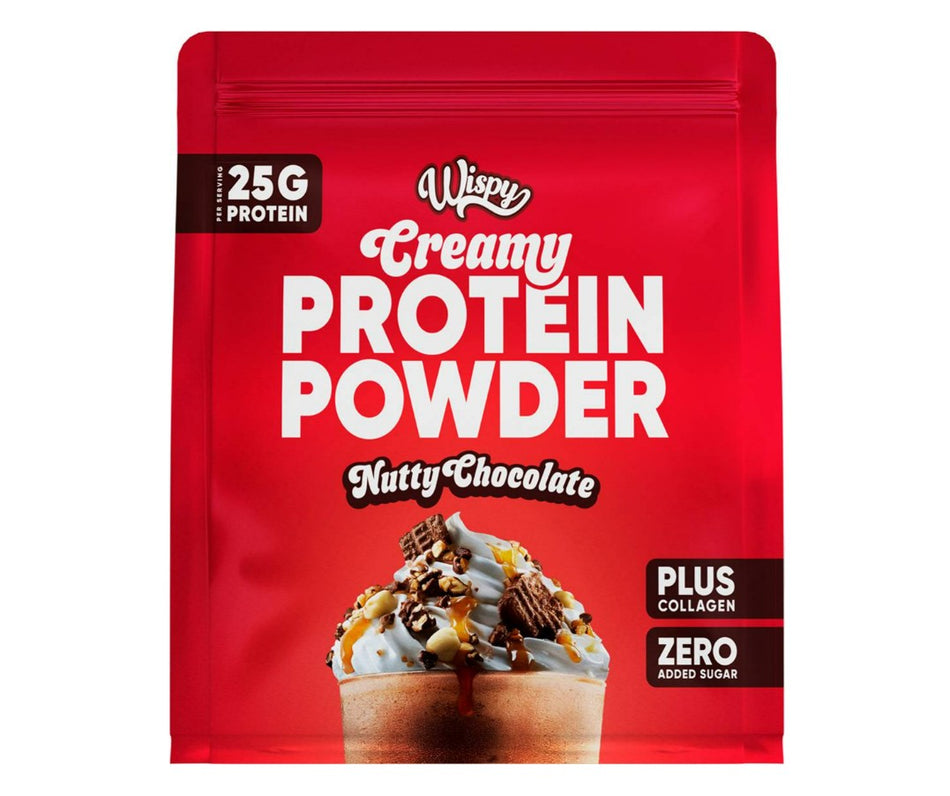 Wispy Creamy Protein Powder, Nutty Chocolate - 300g - Lilly's Pharmacy