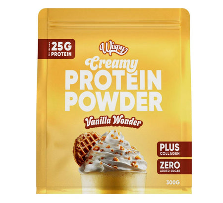 Wispy Creamy Protein Powder, Vanilla Wonder - 300g - Lilly's Pharmacy