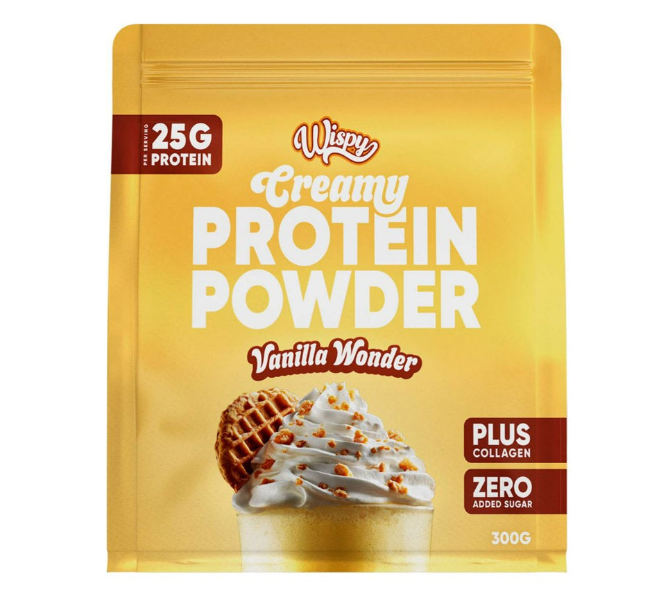 Wispy Creamy Protein Powder, Vanilla Wonder - 300g - Lilly's Pharmacy