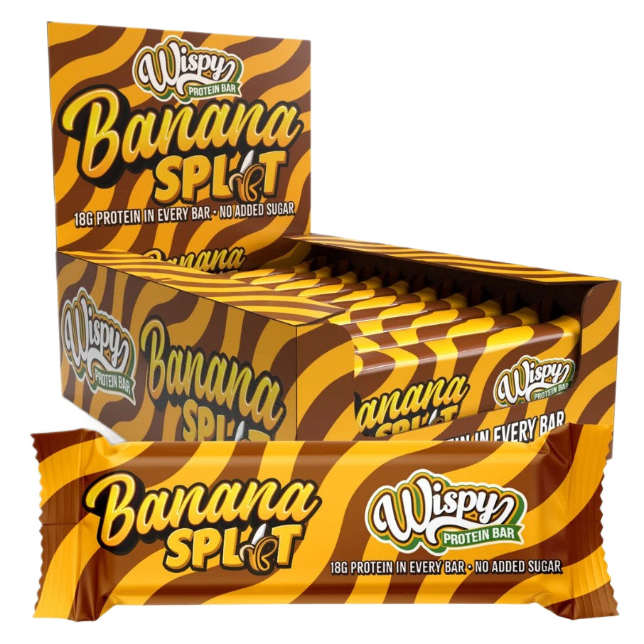 Wispy Protein Bar, Banana Split - 10 x 55g - Lilly's Pharmacy