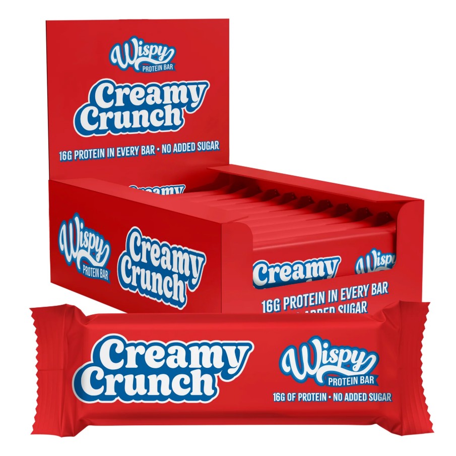 Wispy Protein Bar, Creamy Crunch - 10 x 55g - Lilly's Pharmacy