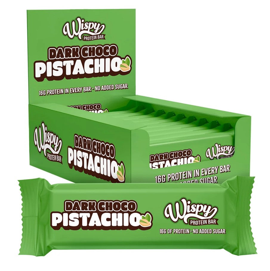 Wispy Protein Bar, Dark Choco Pistachio - 10 x 55g - Lilly's Pharmacy
