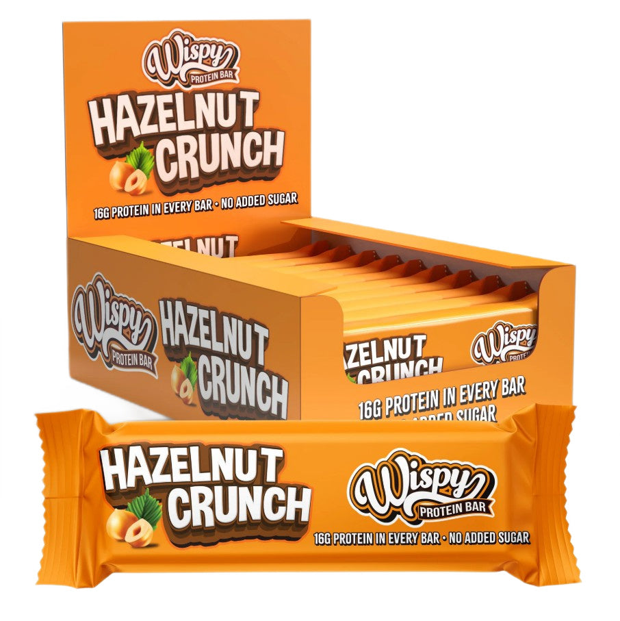 Wispy Protein Bar, Hazelnut Crunch - 10 x 55g - Lilly's Pharmacy