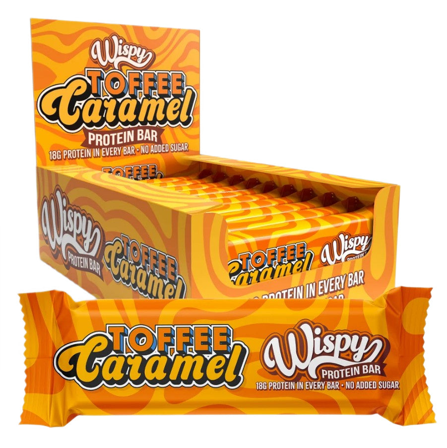 Wispy Protein Bar, Toffee Caramel - 10 x 55g - Lilly's Pharmacy