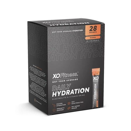XO Fitness Daily Hydration, Mango - 28 x 6g - Lilly’s Pharmacy & Health Store