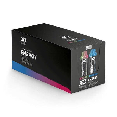 XO Fitness Energy Gel, Strawberry Lime & Blue Raspberry - 24 x 70g - Lilly’s Pharmacy & Health Store