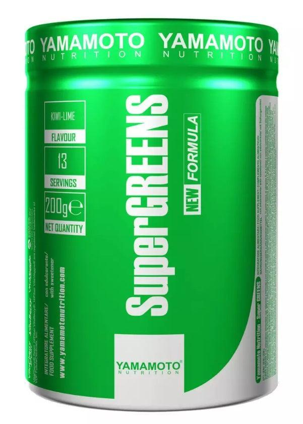 Yamamoto Nutrition Super Greens, KiwiLime 200g- Lillys Pharmacy and Health Store