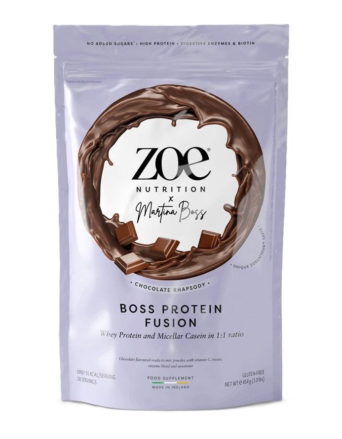 ZOE Nutrition Boss Protein Fusion, Chocolate Rhapsody 454g- Lillys Pharmacy and Health Store