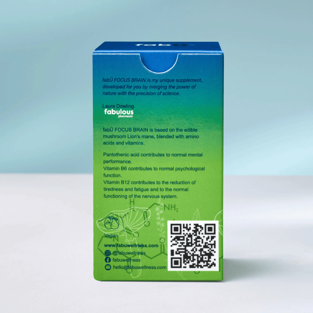 fabÜ Focus Brain 60 Caps- Lillys Pharmacy and Health Store