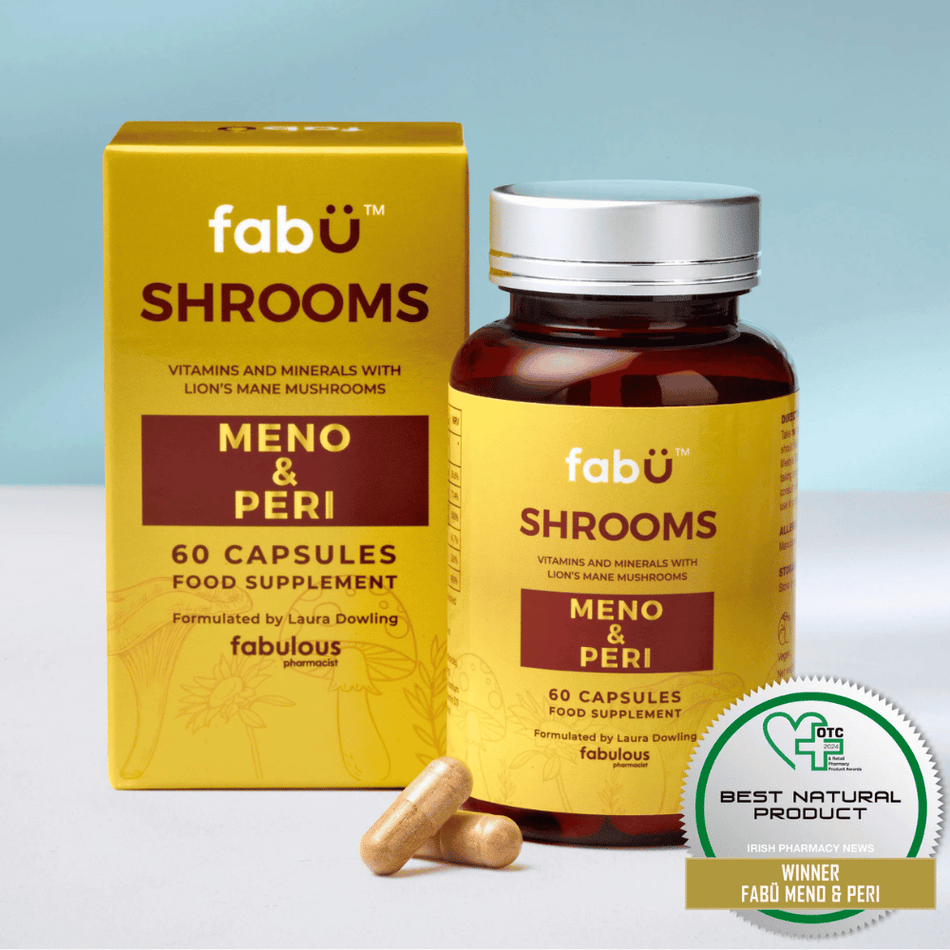 fabÜ Shrooms Meno & Peri 60 Caps- Lillys Pharmacy and Health Store