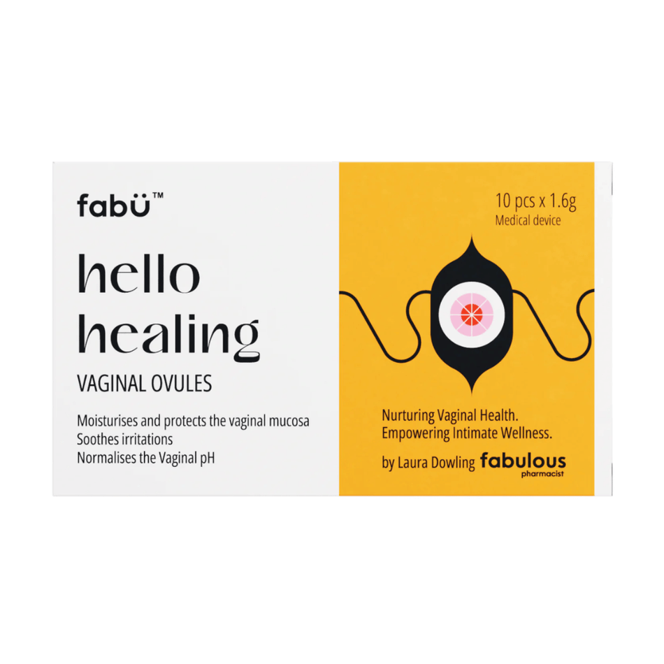 fabU hello healing Vaginal Ovules 10's- Lillys Pharmacy and Health Store