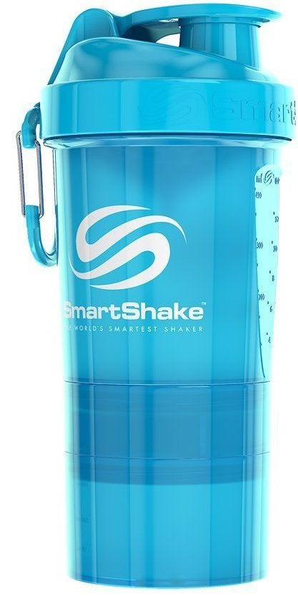 SmartShake Original2Go, Neon Blue - 600 ml