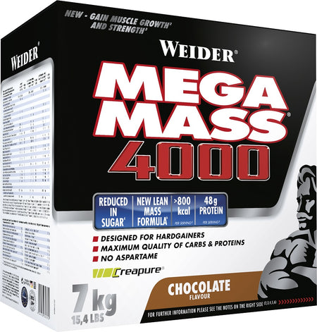 Weider Mega Mass 4000, Chocolate - 7000g