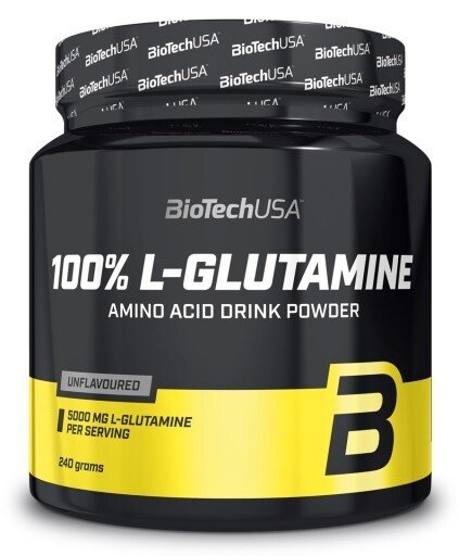 BioTechUSA 100% L - Glutamine, Unflavoured - 240g