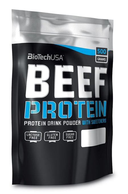 BioTechUSA Beef Protein, Strawberry - 500g