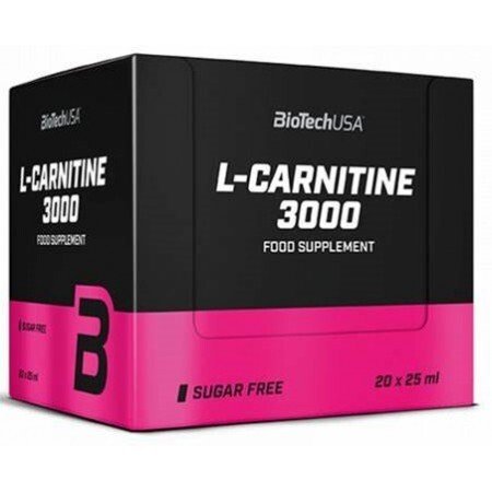 BioTechUSA L - Carnitine 3000, Lemon - 20 x 25 ml