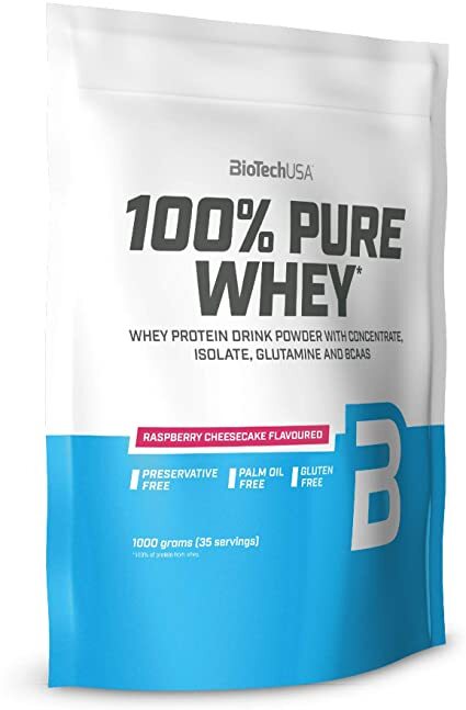 BioTechUSA 100% Pure Whey, Raspberry Cheesecake - 1000g