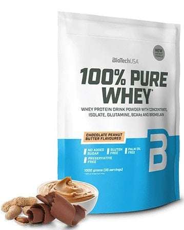 BioTechUSA 100% Pure Whey, Chocolate Peanut Butter - 1000g