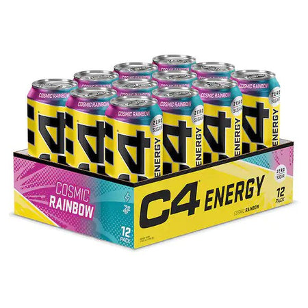 Cellucor C4 Explosive Energy Drink, Cosmic Rainbow - 12 x 500 ml