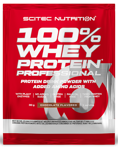 SciTec 100% Whey Protein Professional, Chocolate - 30g (1 serving)