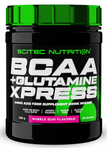 SciTec BCAA + Glutamine XPress, Bubble Gum - 600g