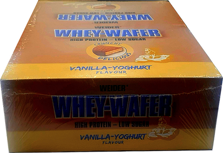 Weider Whey - Wafer, Vanilla Yoghurt - 12 x 35g