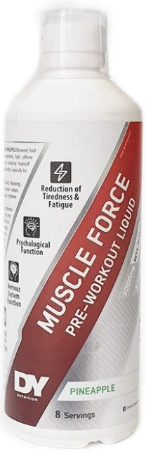 Dorian Yates Muscle Force Liquid Pre - Workout, Pineapple - 500 ml