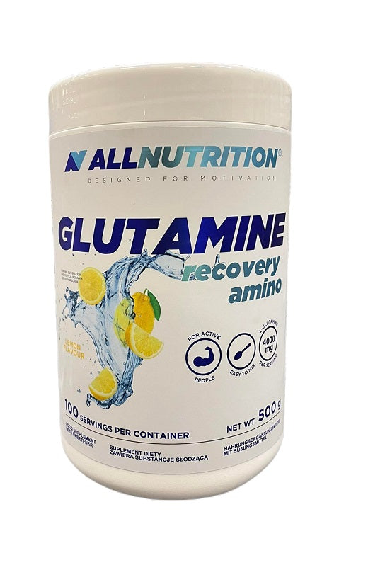 Allnutrition Glutamine Recovery Amino, Lemon - 500g