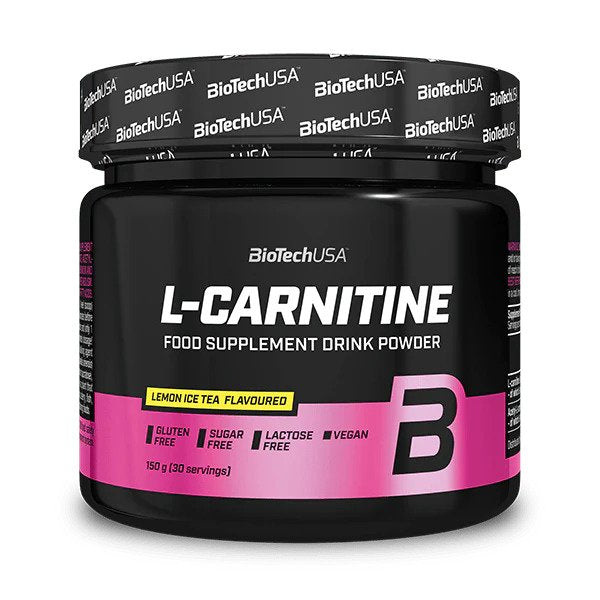 BioTechUSA L - Carnitine Drink Powder, Lemon Ice Tea - 150g