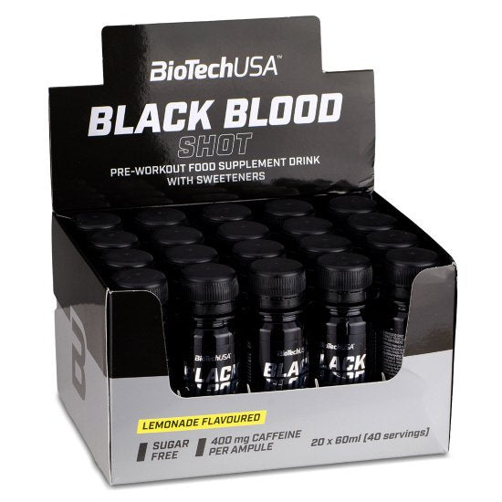 BioTechUSA Black Blood Shot, Lemonade - 20 x 60 ml