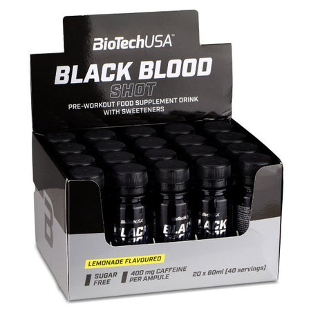 BioTechUSA Black Blood Shot, Lemonade - 20 x 60 ml
