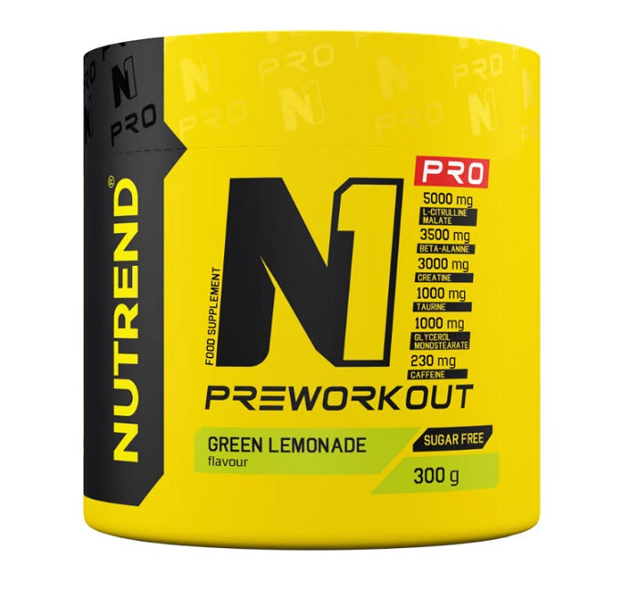 Nutrend N1 Pro Pre - Workout, Green Lemonade - 300g