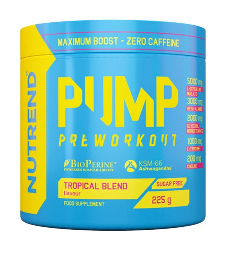 Nutrend Pump Pre - Workout, Tropical Blend - 225g