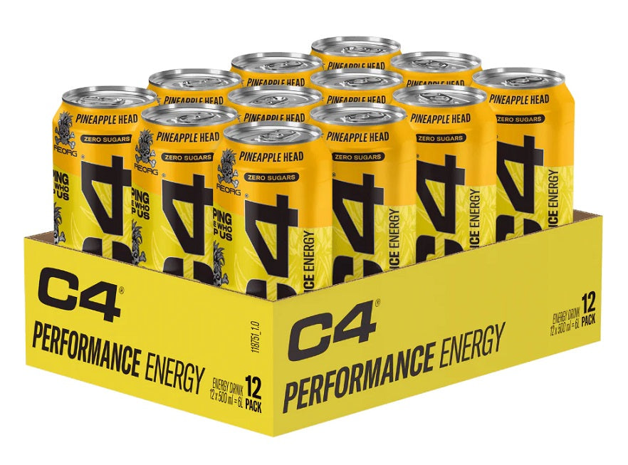 Cellucor C4 Performance Energy, Pineapple Head - 12 x 500 ml