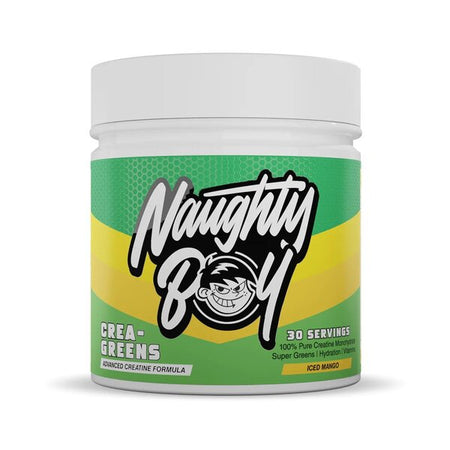 Naughty Boy Crea - Greens, Iced Mango - 270g