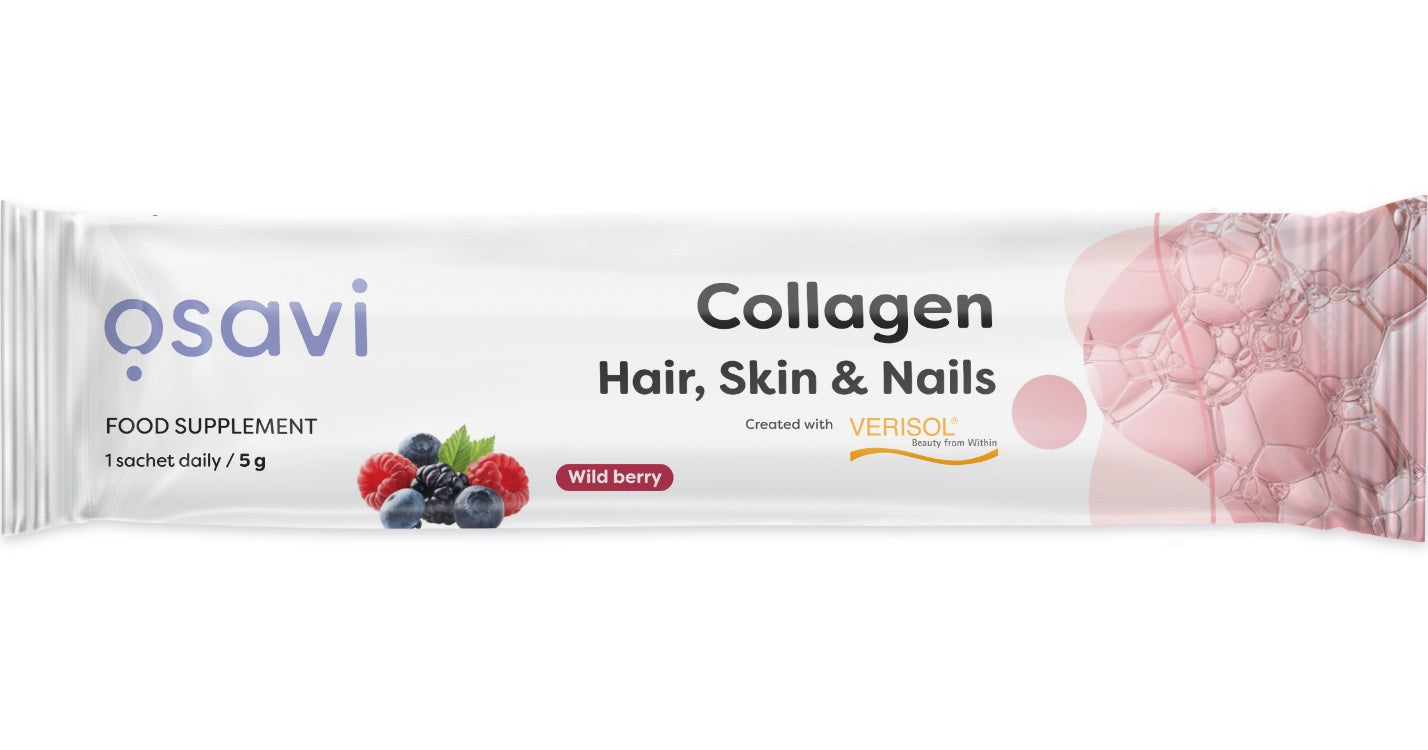 Osavi Collagen Peptides (Hair, Skin & Nails), Wild Berry - 5g (1 serving)