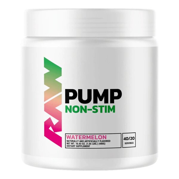 Raw Nutrition Pump Non - Stim, Watermelon - 480g