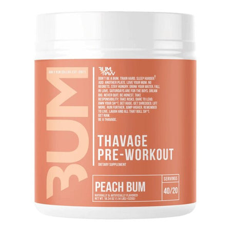 Raw Nutrition Thavage Pre - Workout, Peach Bum - 520g