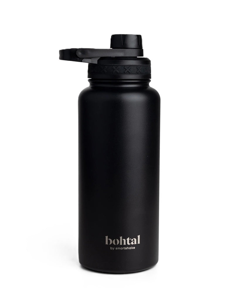 SmartShake Bohtal Insulated Sports Bottle, Black - 960 ml