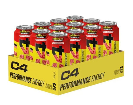 Cellucor C4 Performance Energy, Millions Strawberry - 12 x 500 ml