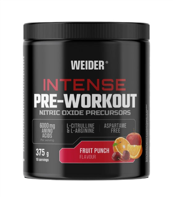 Weider Intense Pre - Workout, Fruit Punch - 375g
