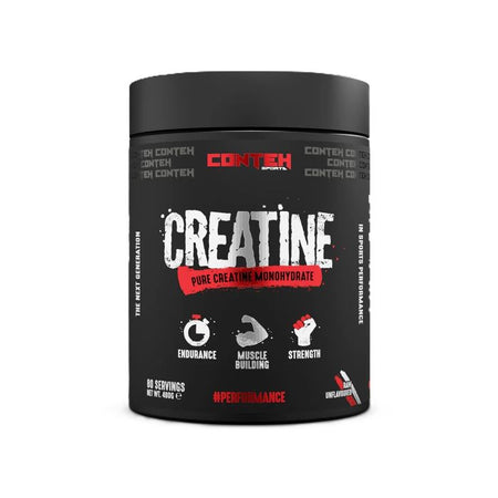 Conteh Sports Creatine Monohydrate, Raw Unflavored - 400g