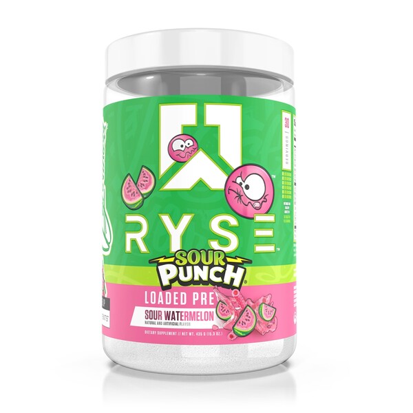 RYSE Loaded Pre, Sour Punch Sour Watermelon - 441g