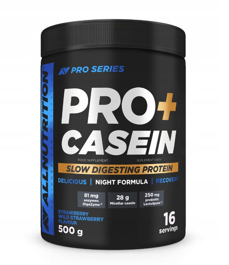 Allnutrition Pro+ Casein, Strawberry - Wild Strawberry - 500g