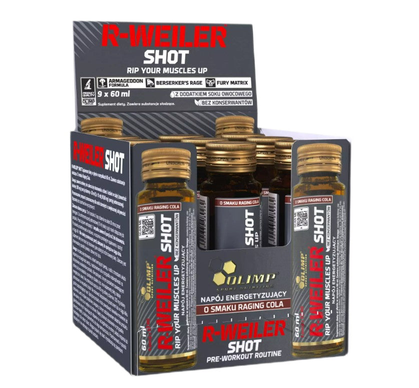 Olimp Nutrition R - Weiler Shot, Raging Cola - 9 x 60 ml
